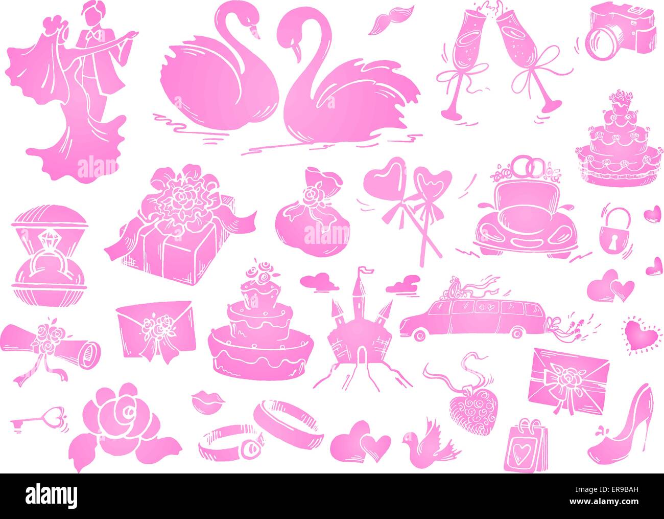 Set of wedding icon Stock Vector Image & Art - Alamy
