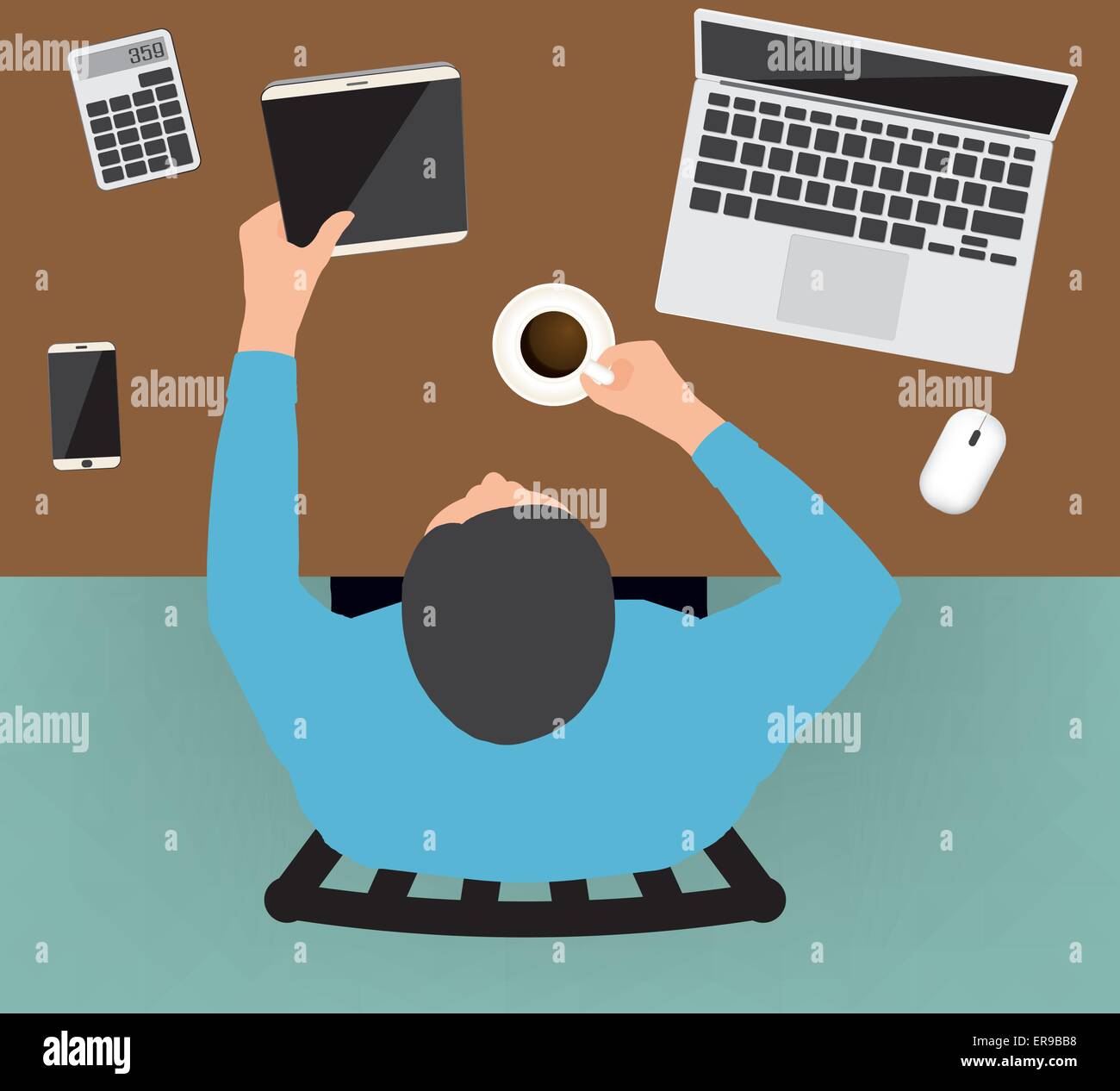 Workplace concept. Flat design Stock Vector Image & Art - Alamy