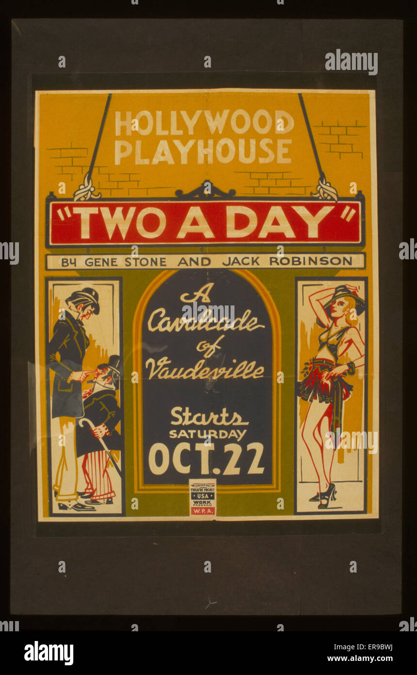 Two a day by Gene Stone and Jack Robinson A cavalcade of vau Stock Photo