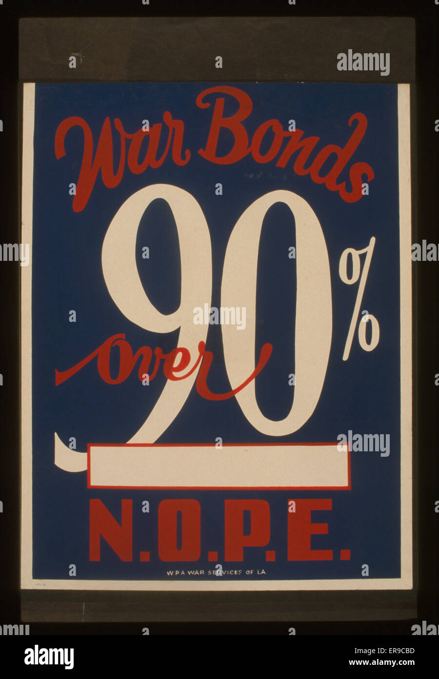 War bonds over 90% NOP.E Stock Photo