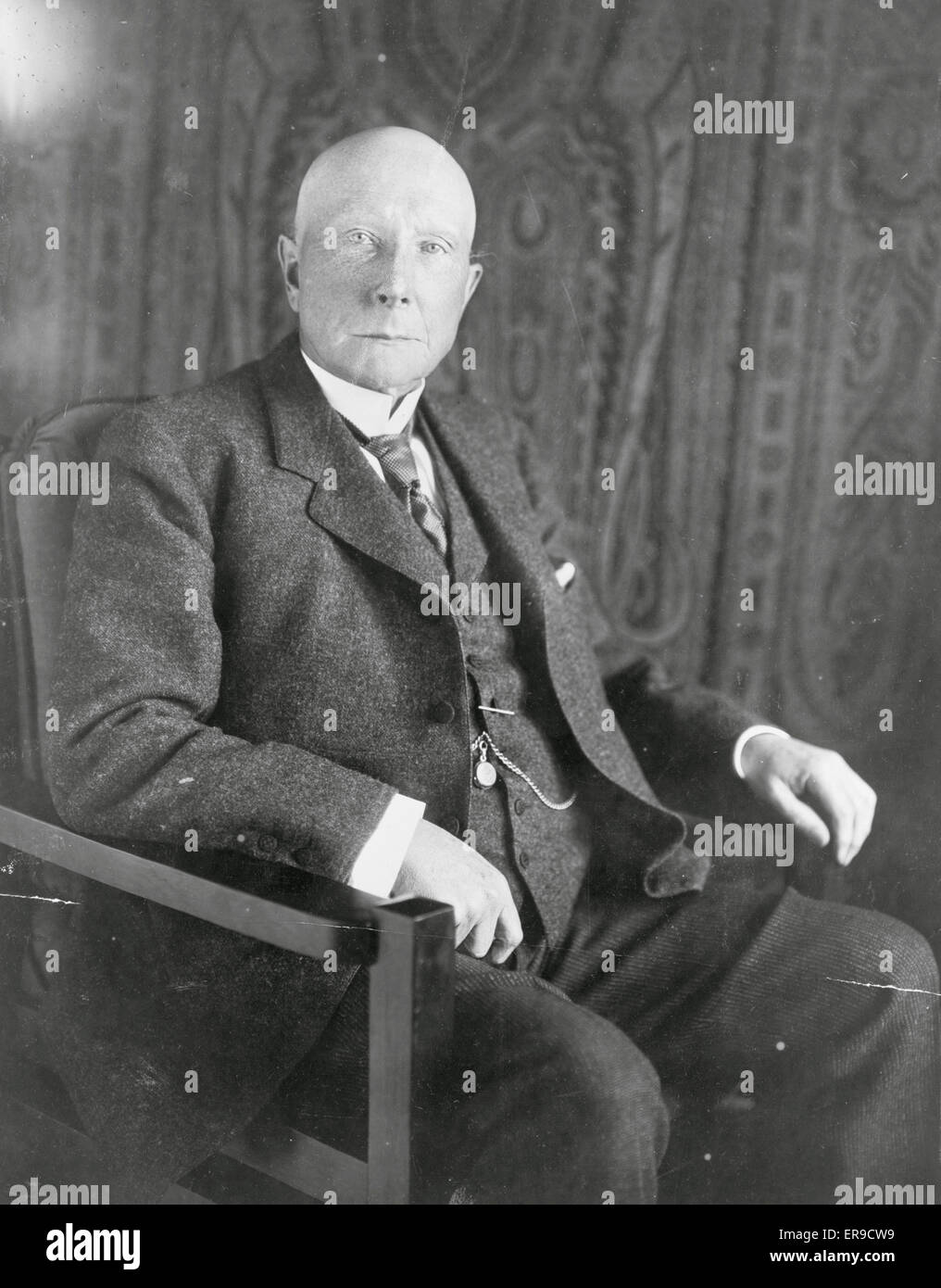 John D. Rockefeller, Sr., half-length portrait, seated, 1918