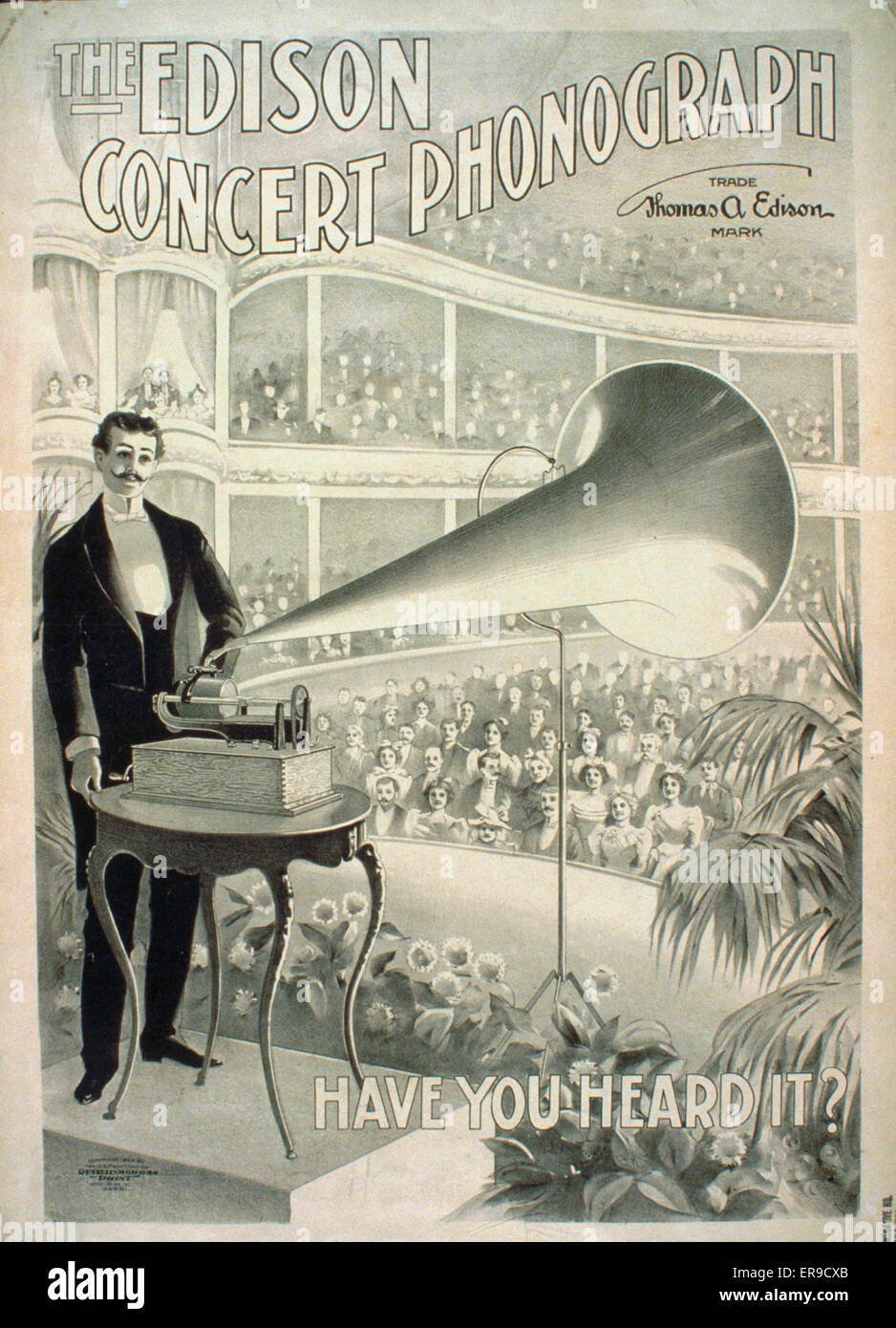 The Edison concert phonograph Have you heard it? Stock Photo