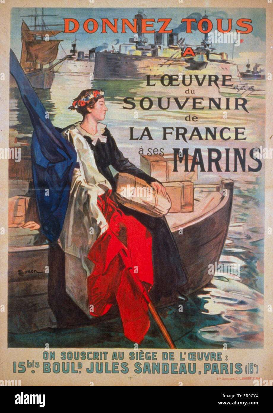 Donnez tous e l'Oeuvre du Souvenir de la France e ses marins Stock Photo