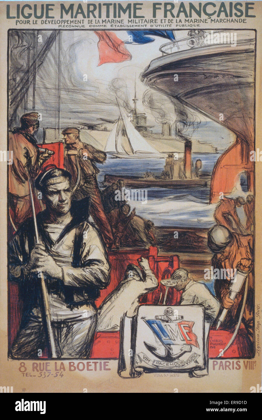 MARINE 1914/18 RUBAN légendé de bachi PATRIE cap tally France WWI