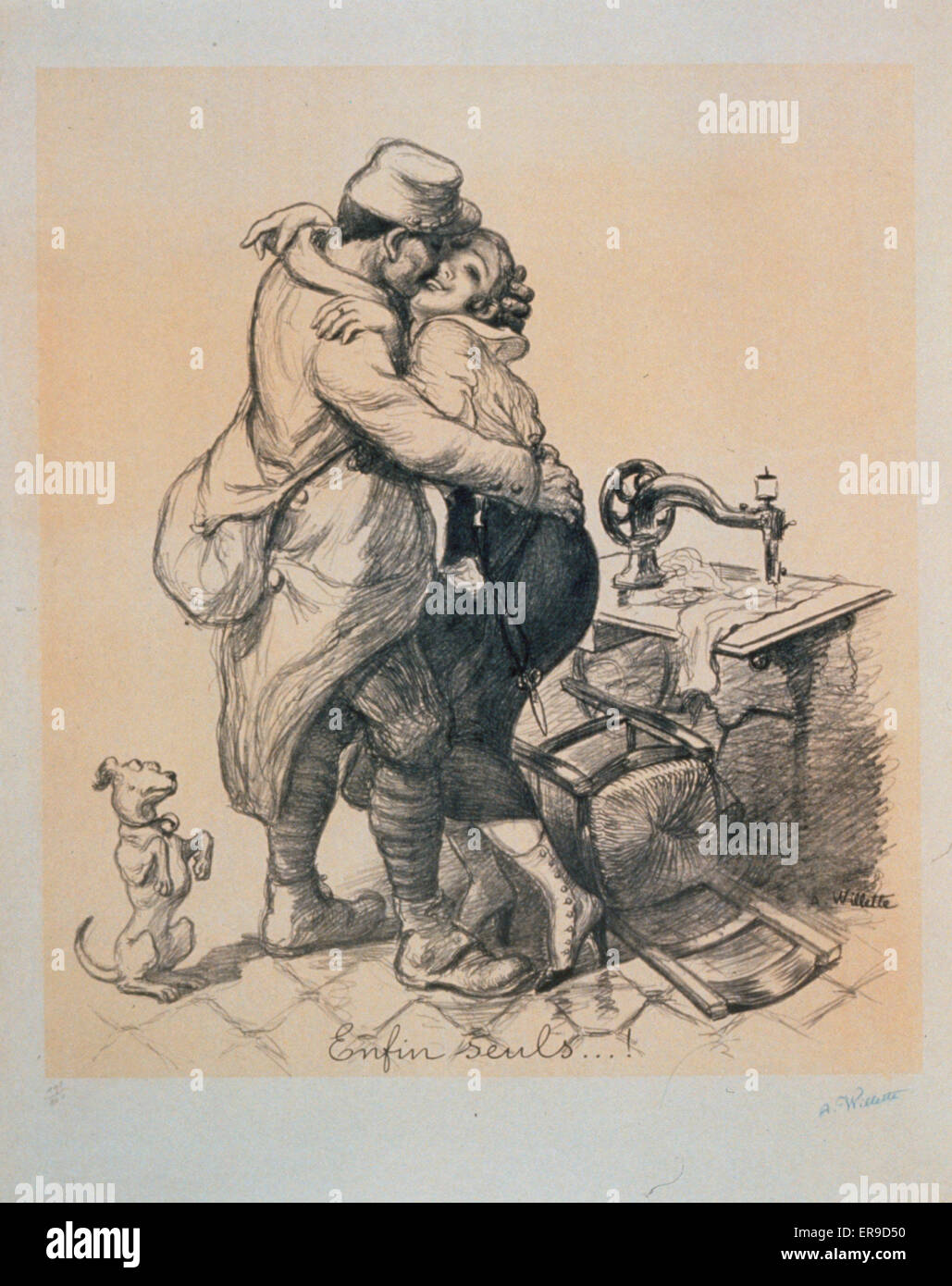Journe du Poilu. 25 et 26 decembre 1915. Organisee par le Stock Photo
