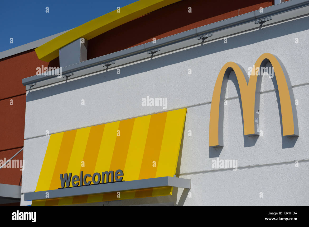 Welcome M (McDonalds), San Jose CA Stock Photo