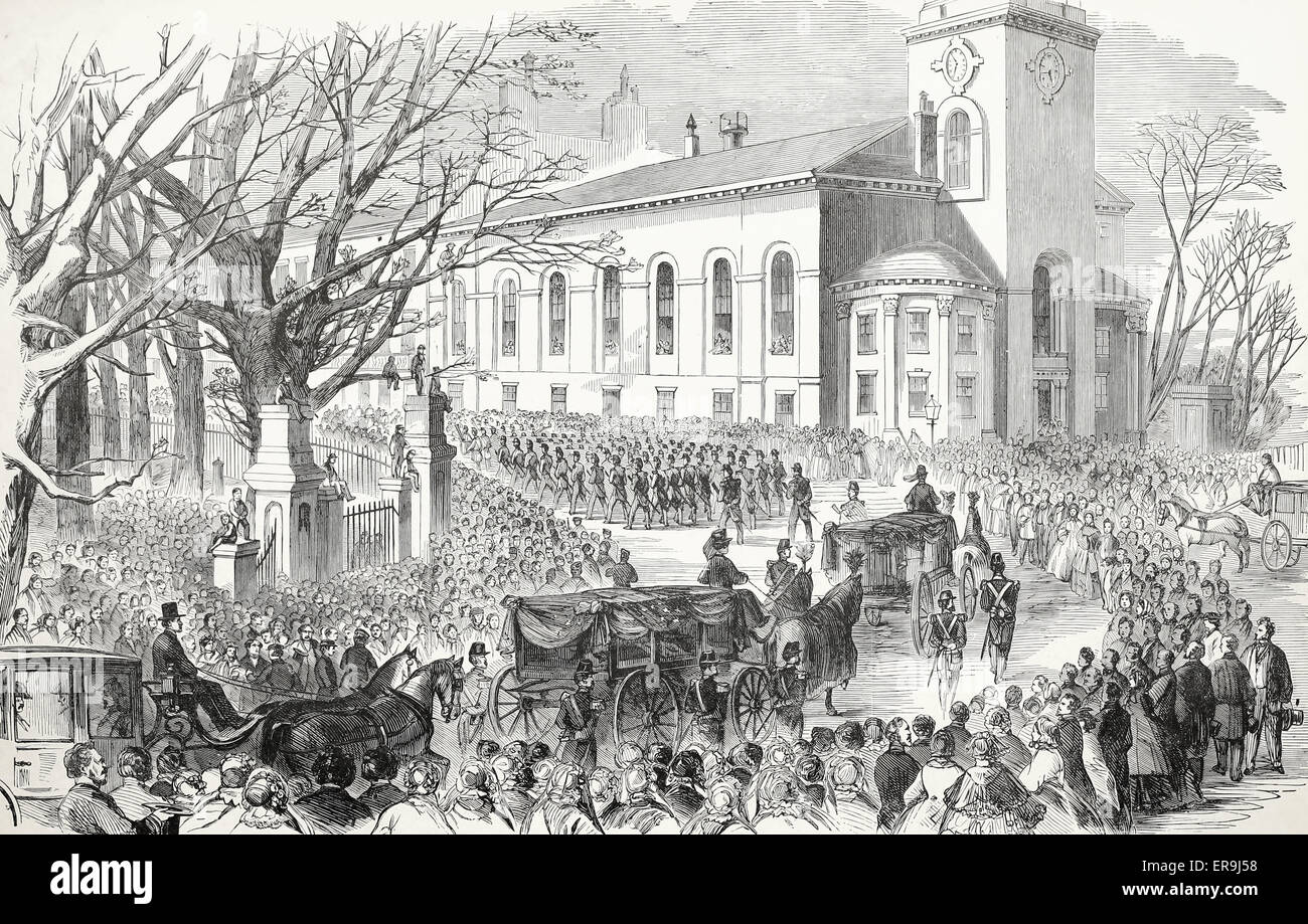 The Funeral Cortege, at Boston, Massachusetts of the Sixth