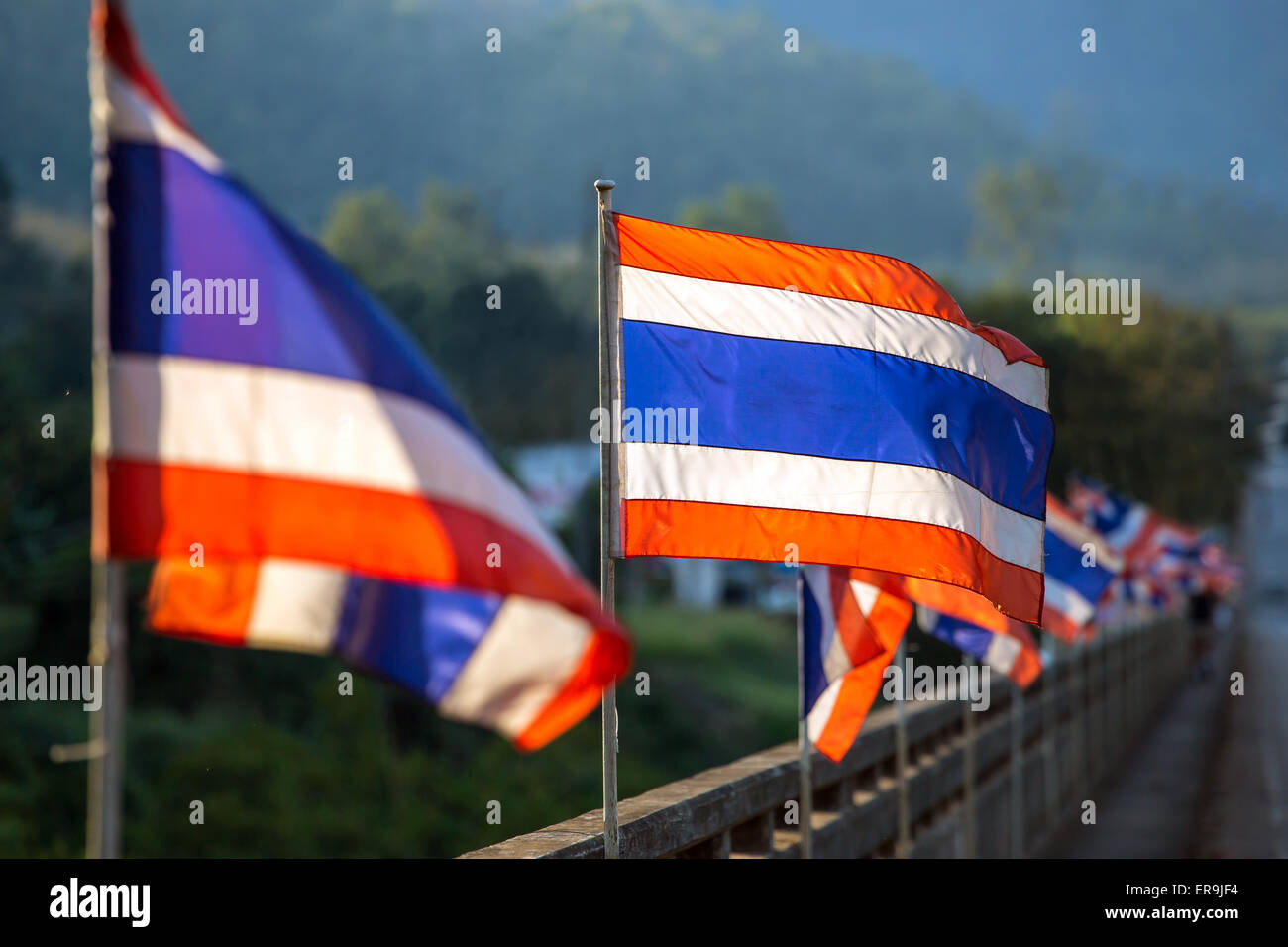 Thai flag Stock Photo
