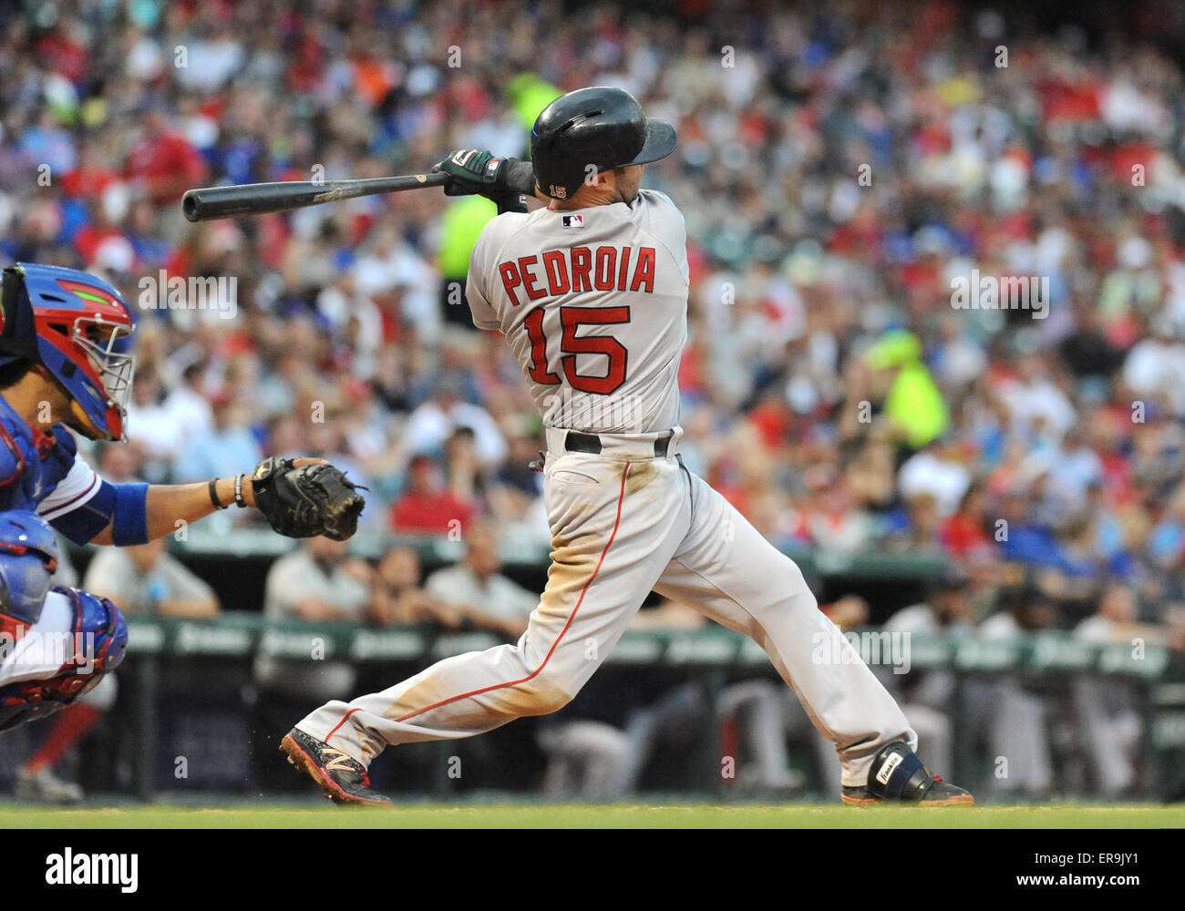 May 28, 2015: Boston Red Sox Second base Dustin Pedroia #15 at the