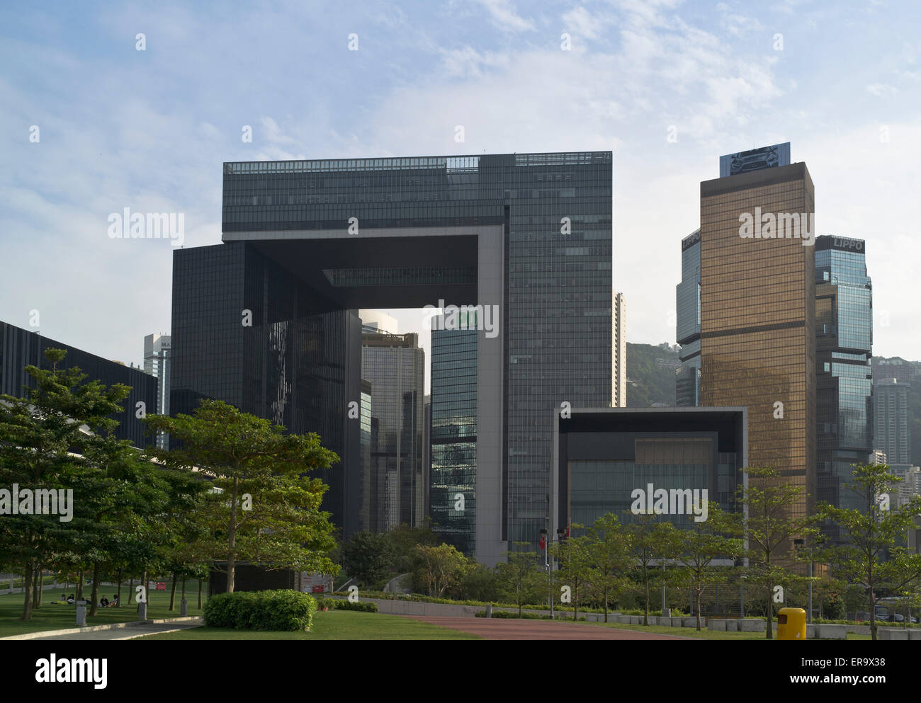 dh Tamar Park ADMIRALTY HONG KONG Central Government building offices buildings modern architecture china Stock Photo