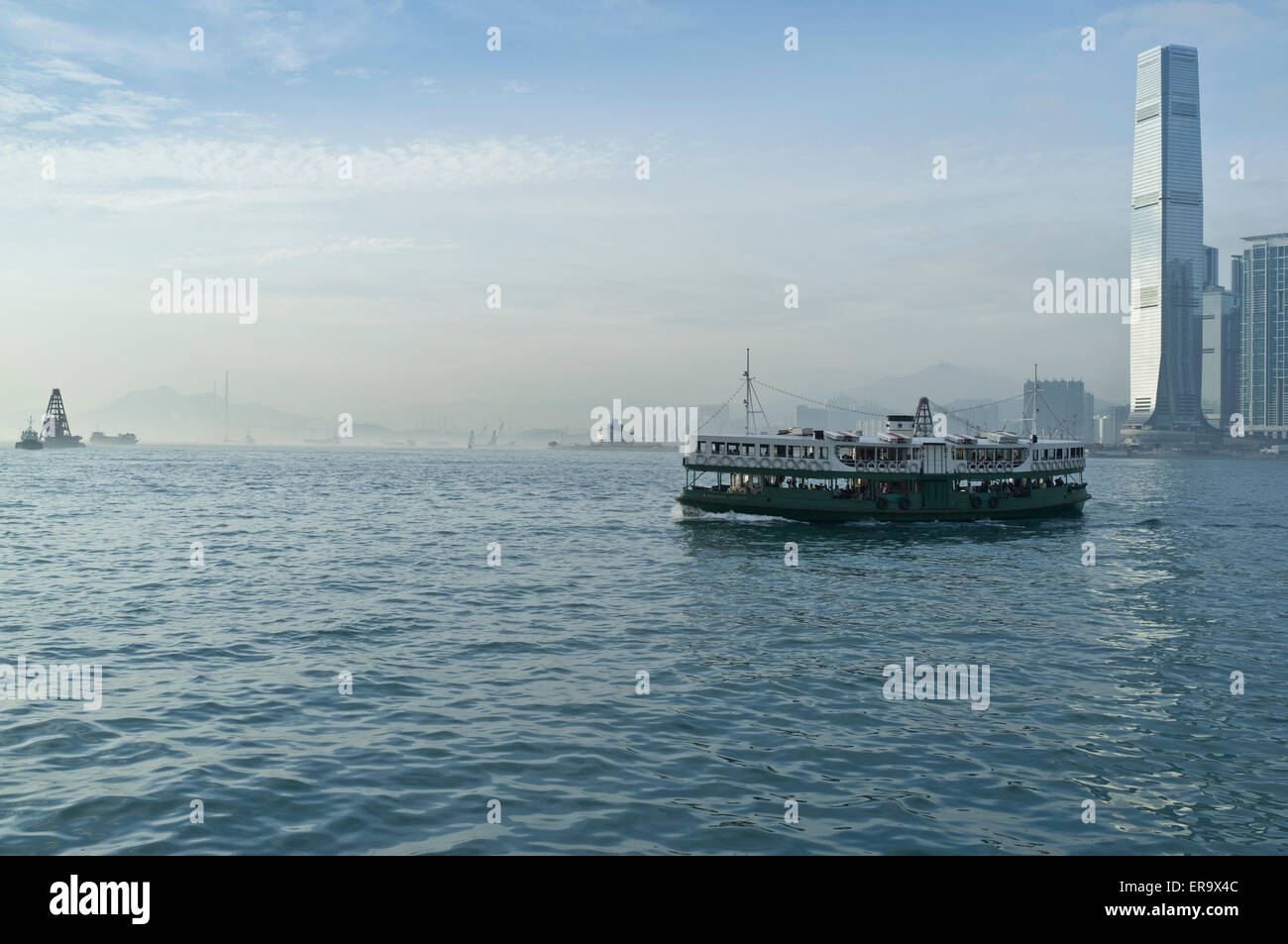 dh Star ferry VICTORIA HARBOUR HONG KONG Hong Kong harbour Star Ferry Stock Photo
