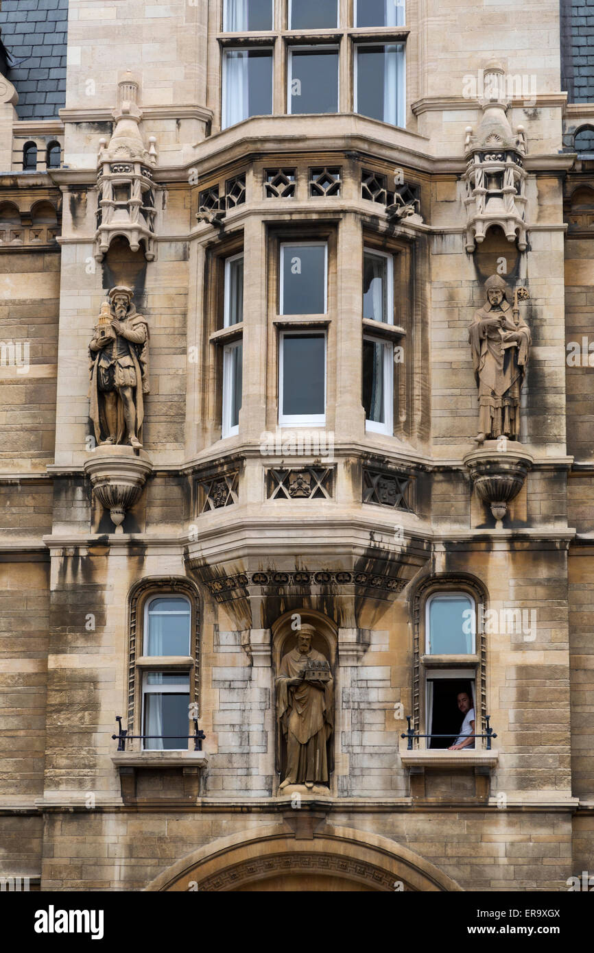 UK, England, Cambridge.  Waterhouse Building, of the College of Gonville and Caius. Stock Photo