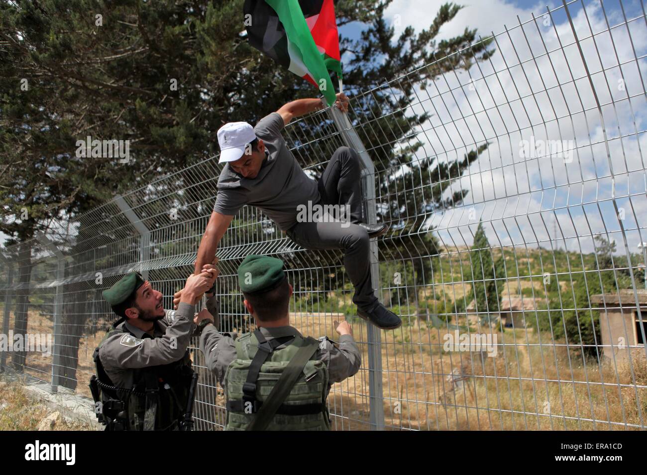 Hebron, West Bank, Palestinian Territory. 30th May, 2015. Israeli