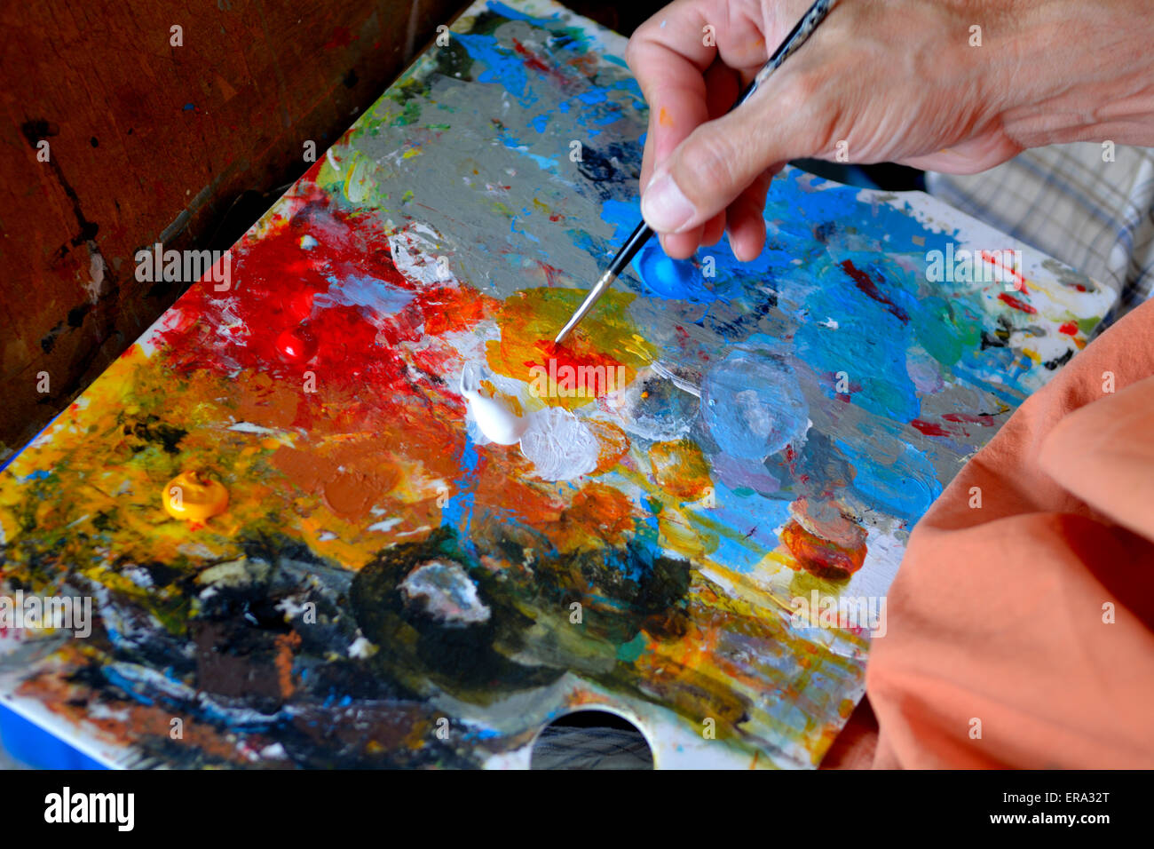 oil paint pallet