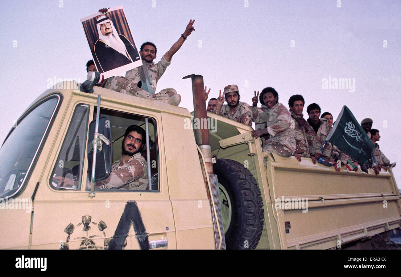 1st March 1991 Following the liberation of Kuwait, Saudi Arabian