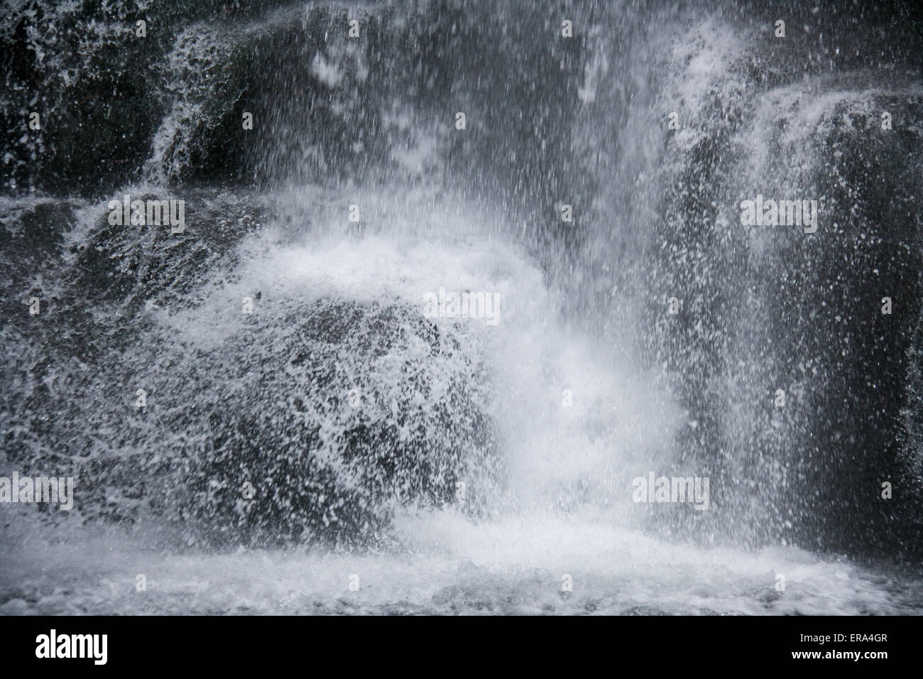 Beautiful sight - falling water falls. Stock Photo