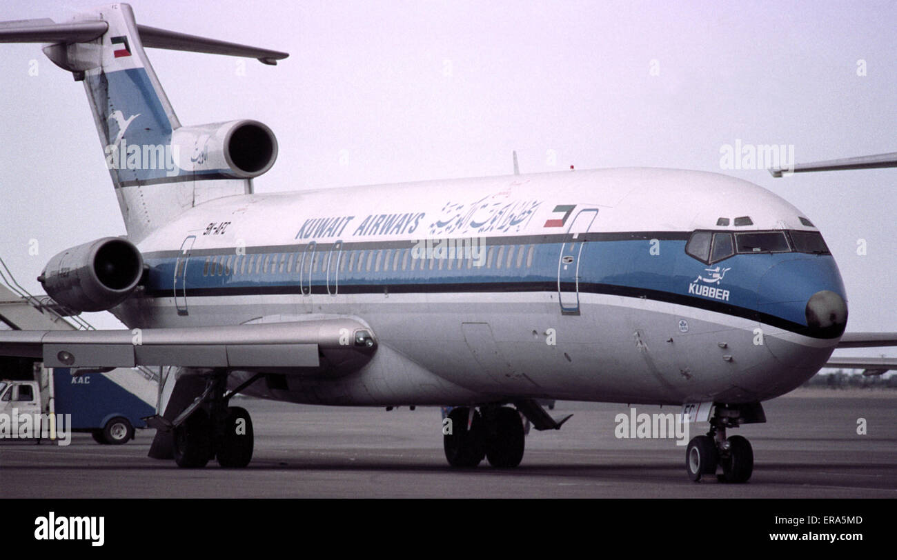 22nd March 1991 The first of the Kuwait Airways fleet returns to the