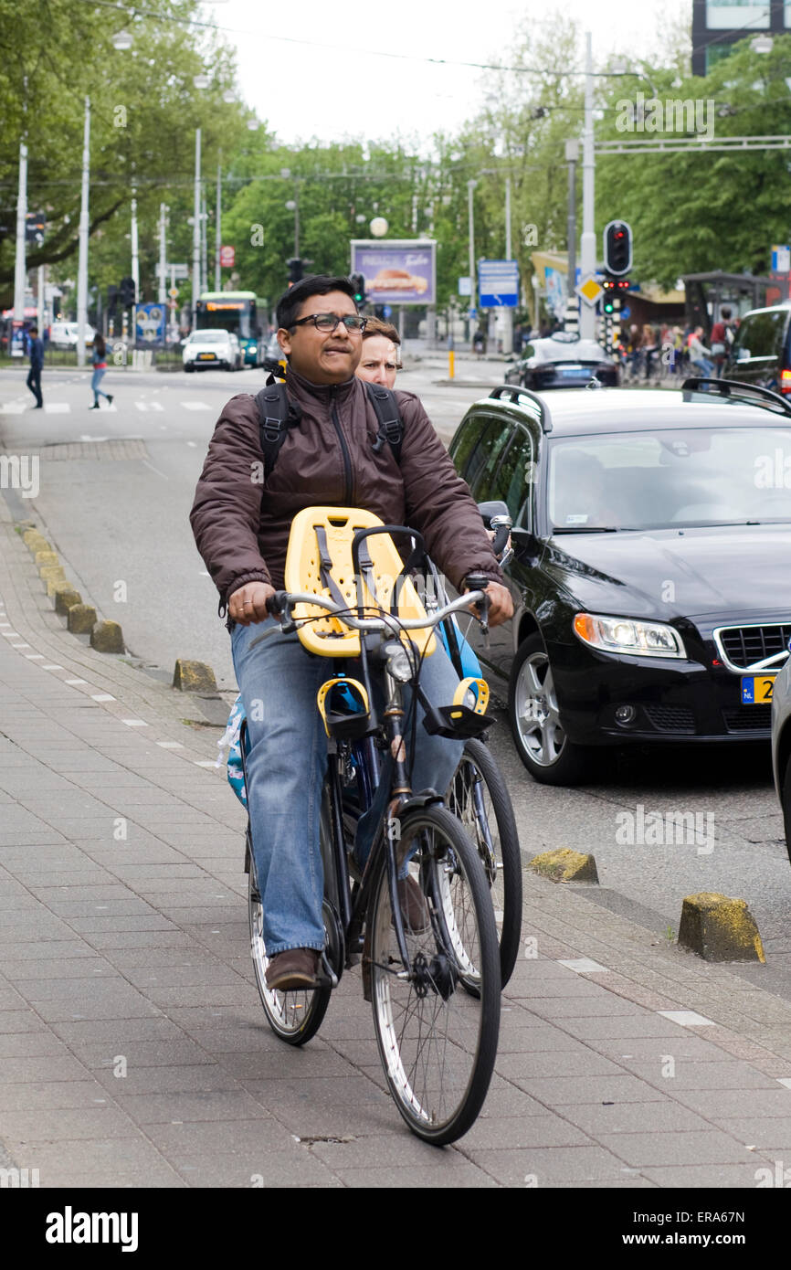 bike with child carrier in front