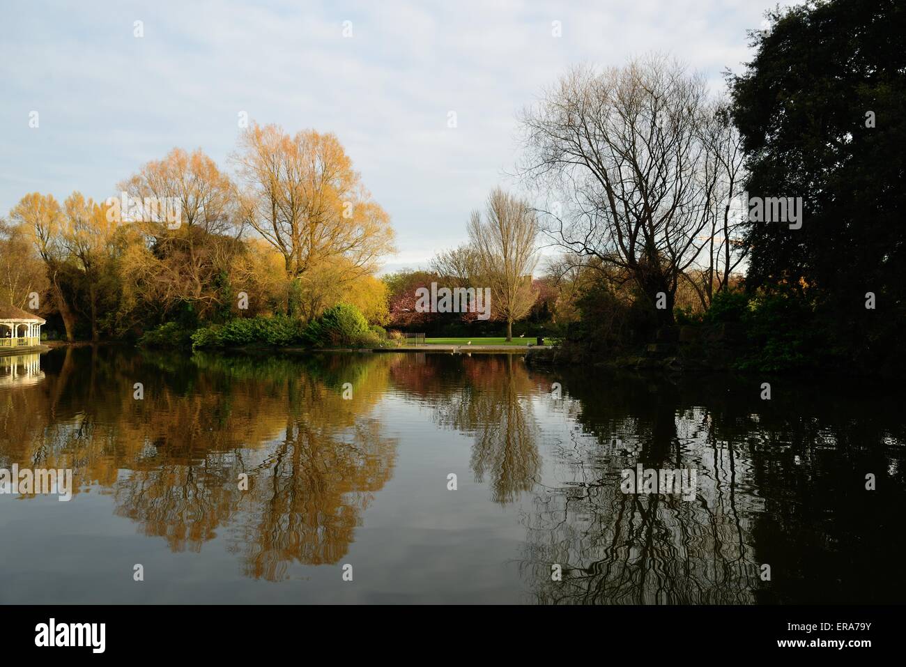 Pond in Dublin's St Stephen's Green Stock Photo Alamy