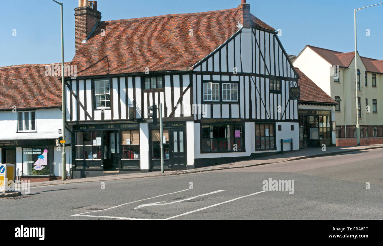 Stortford, Hertfordshire, Timber Framed Building Stock Photo