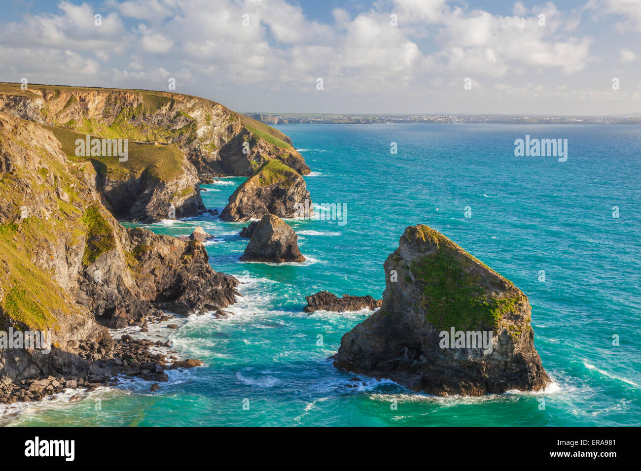Bedruthan Steps' Newquay, Cornwall, England, UK, Europe Stock Photo Alamy