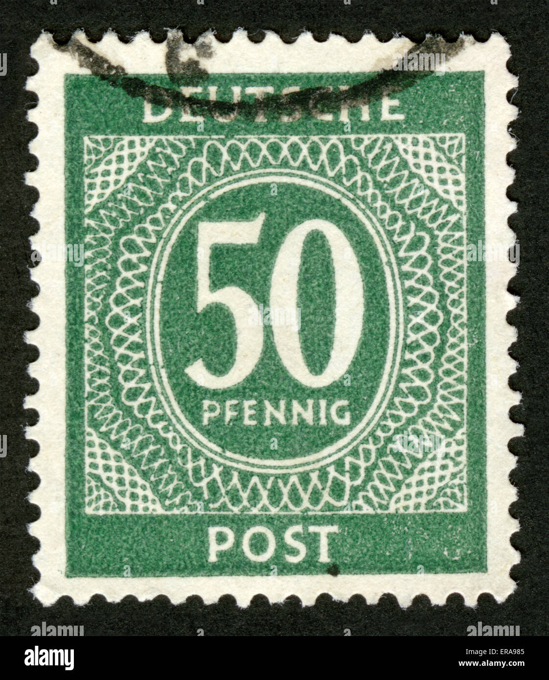 Germany, post mark,stamp Stock Photo Alamy