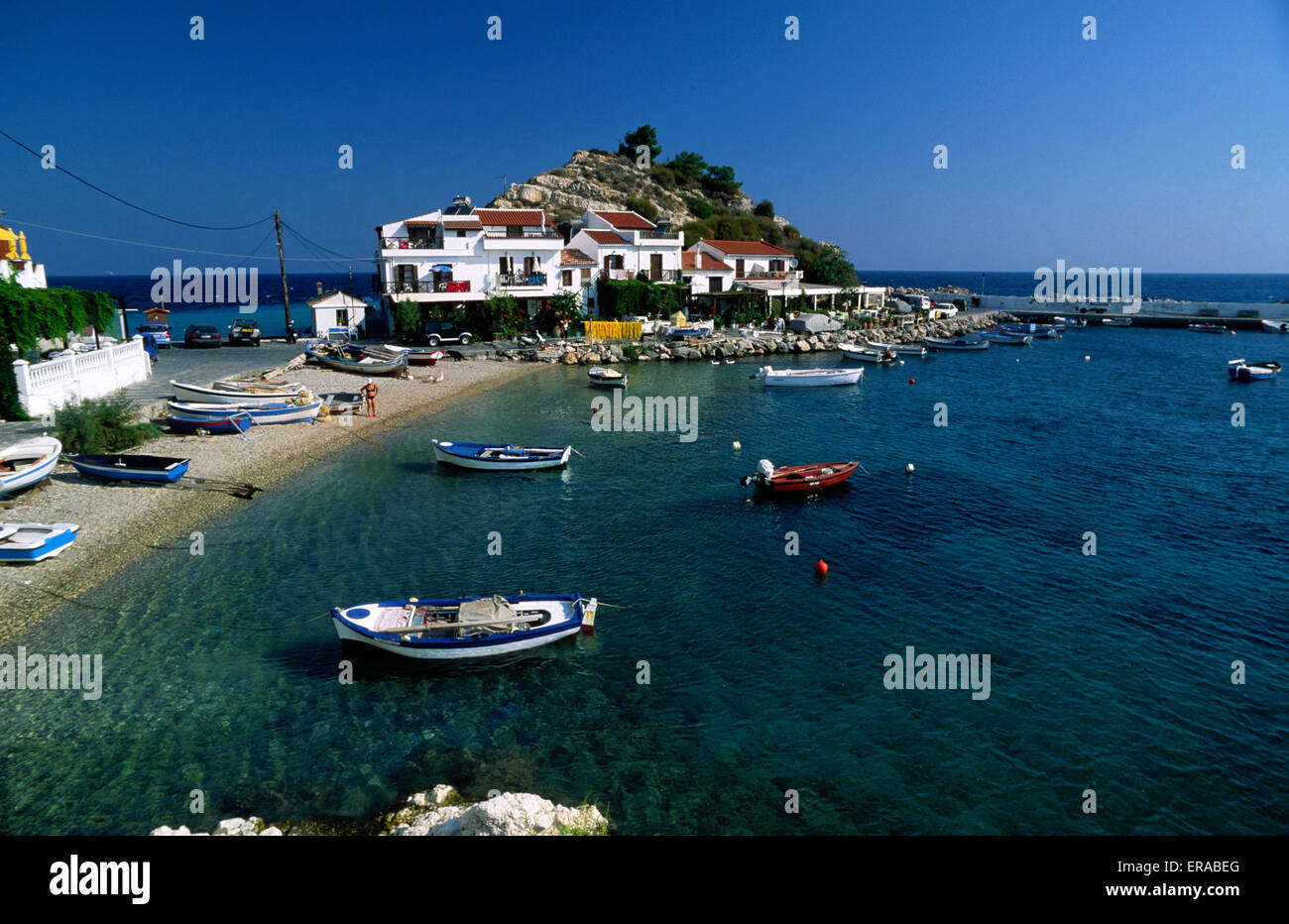 Greece, Northeastern Aegean Islands, Samos, Kokkari Stock Photo