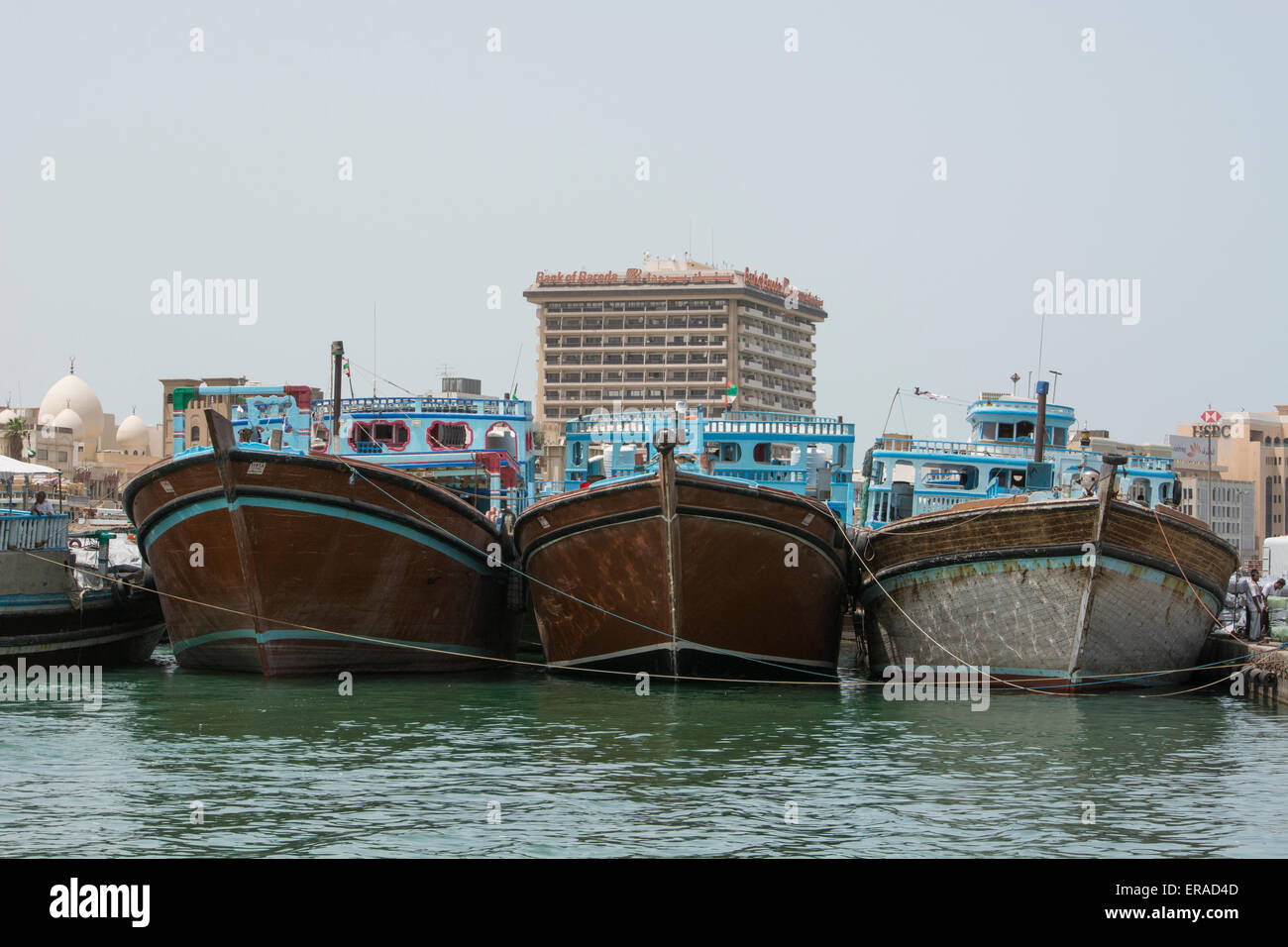 United Arab Emirates, Dubai. Historic downtown area, traditional