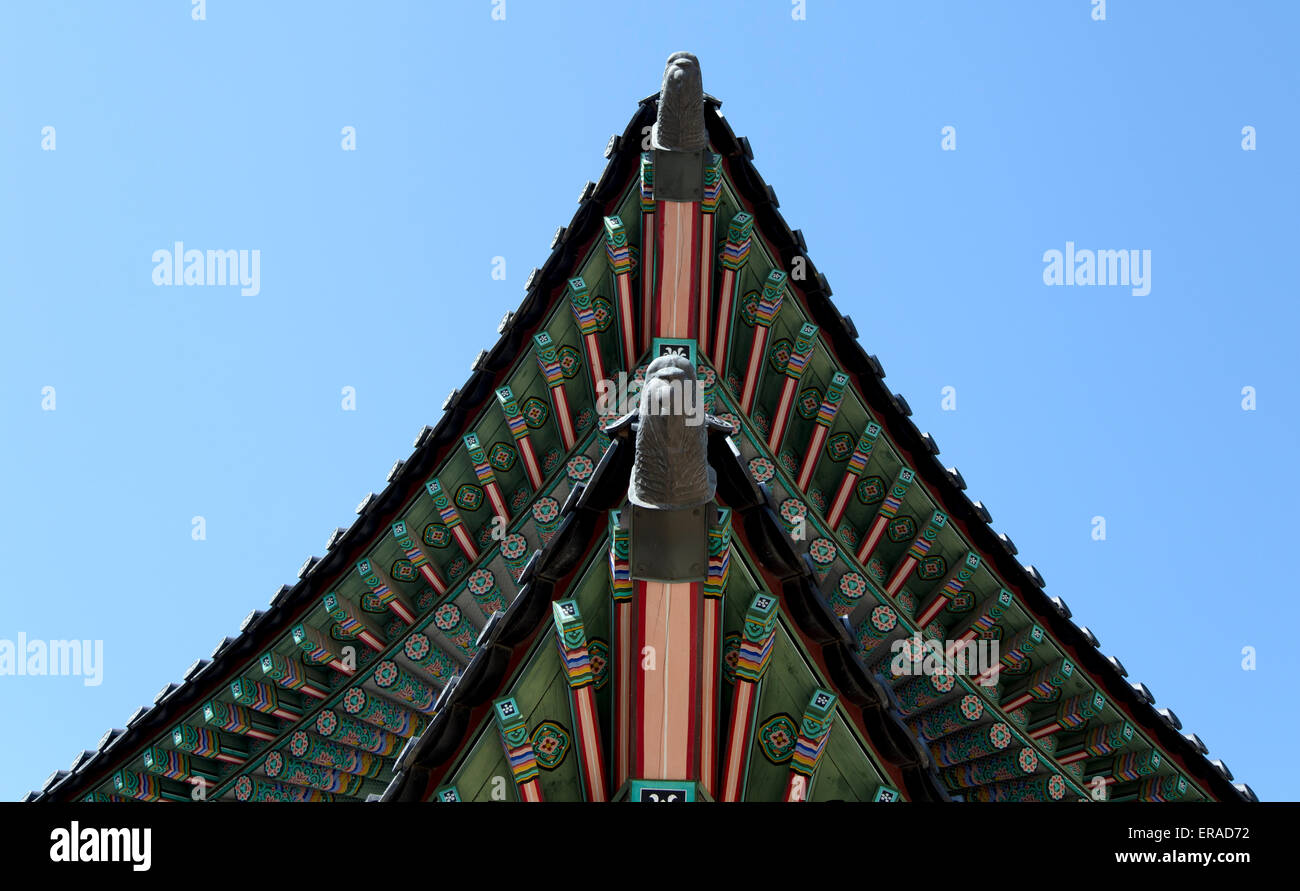 Detail of The Changdeokgung palace in Seoul, South Korea Stock Photo