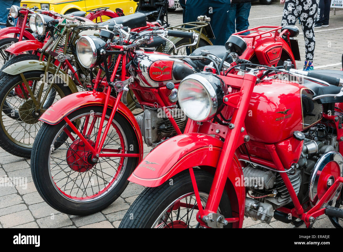 Collection of Moto Guzzi motorcycles from the 1920s-1940s Stock Photo -  Alamy