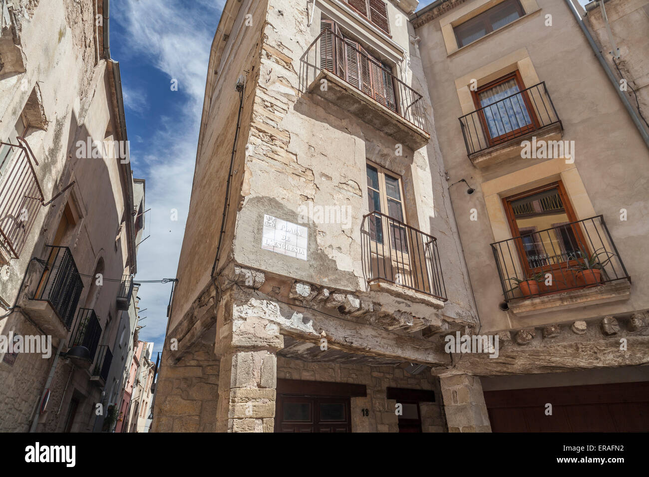Santa Coloma de Queralt, Catalonia, Spain. Stock Photo