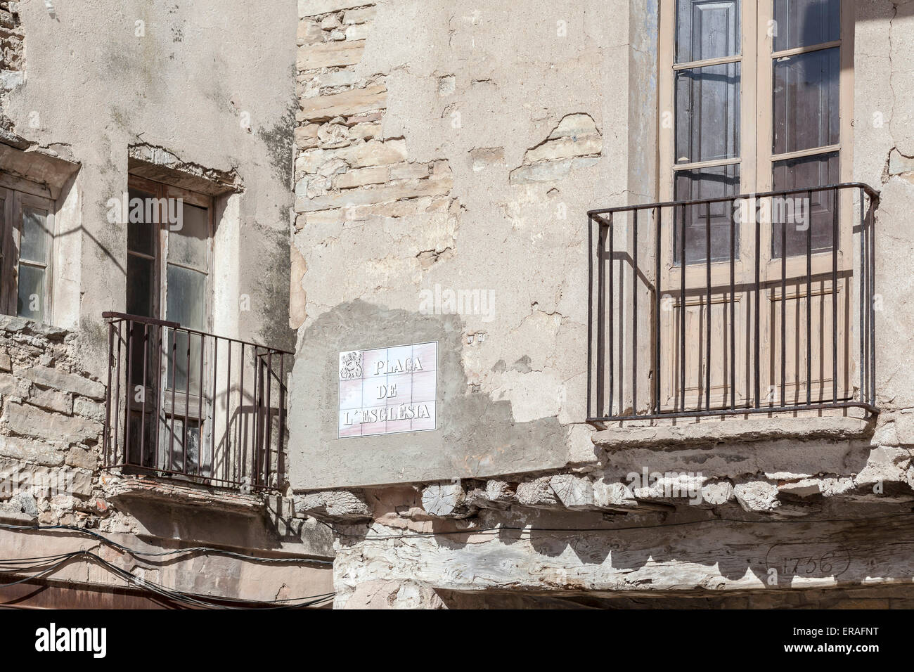 Santa Coloma de Queralt, Catalonia, Spain. Stock Photo