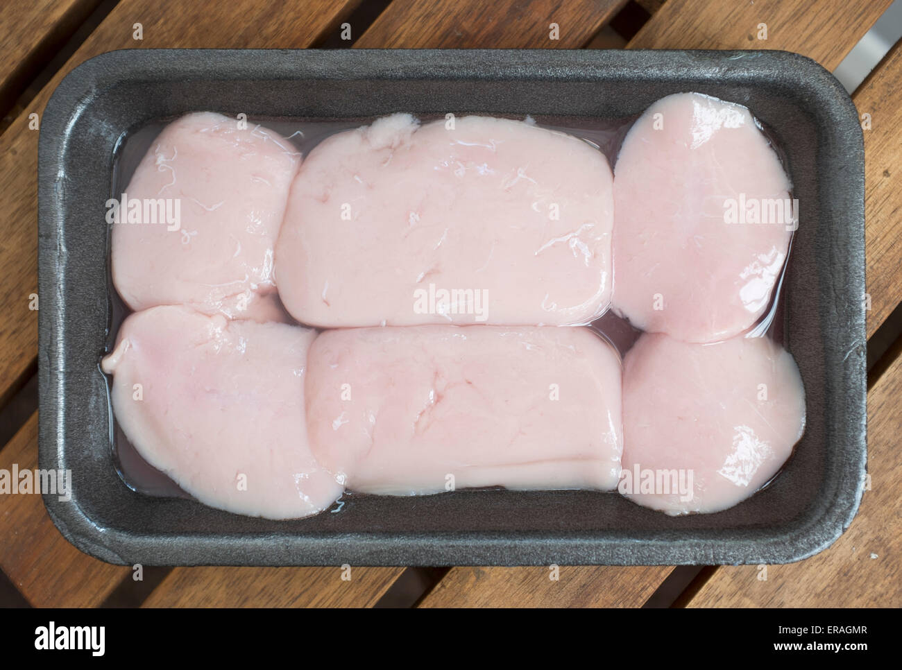 Sweet Breads on sale at Cardiff market - An example of the strange or weird food eaten by people around the world Stock Photo