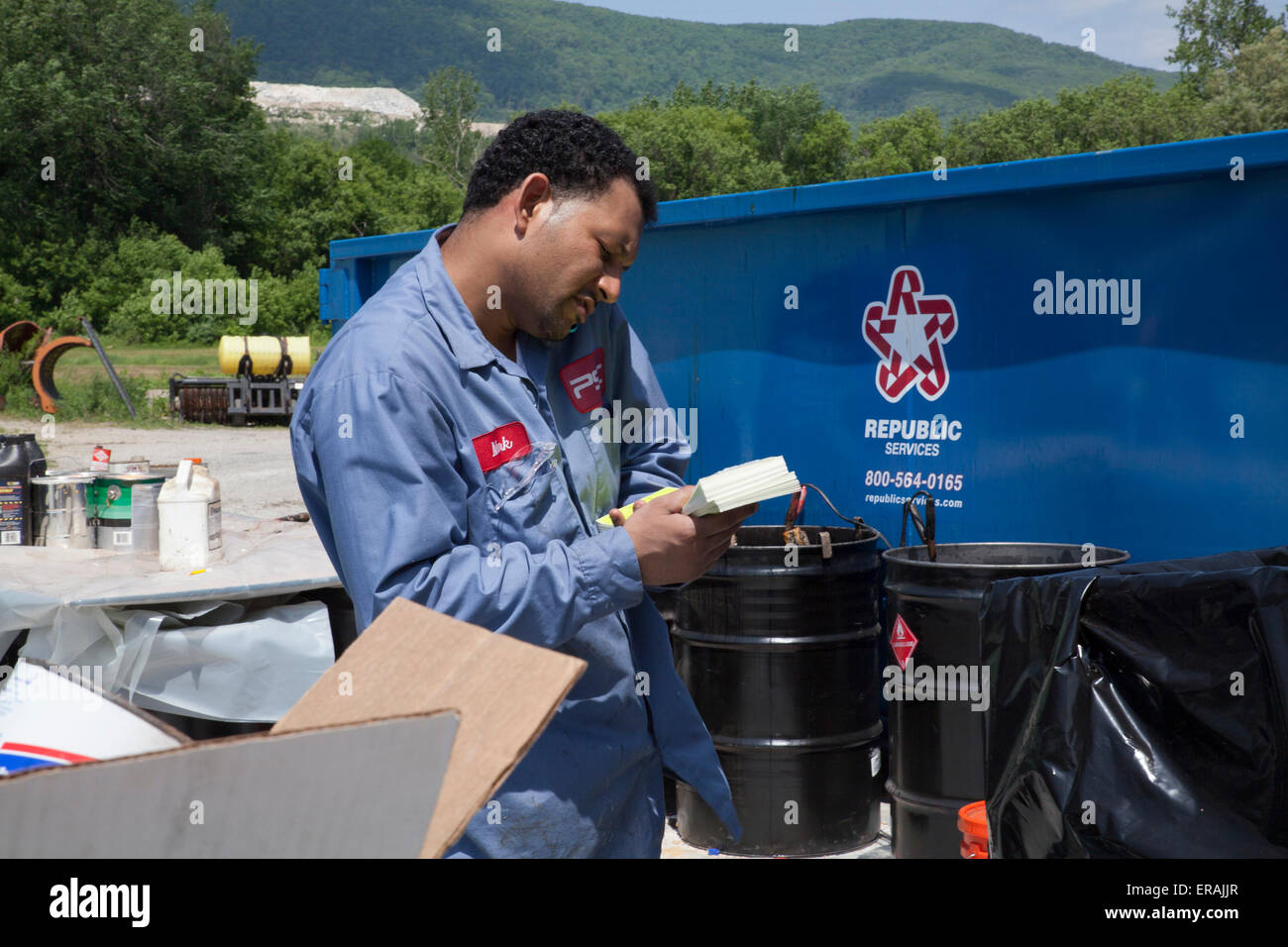 It is Hazardous Waste Collection Day in the small Massachusetts town of