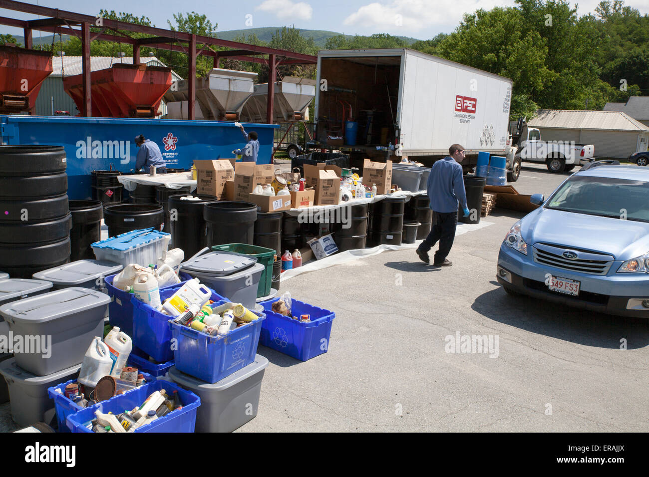 It is Hazardous Waste Collection Day in the small Massachusetts town of