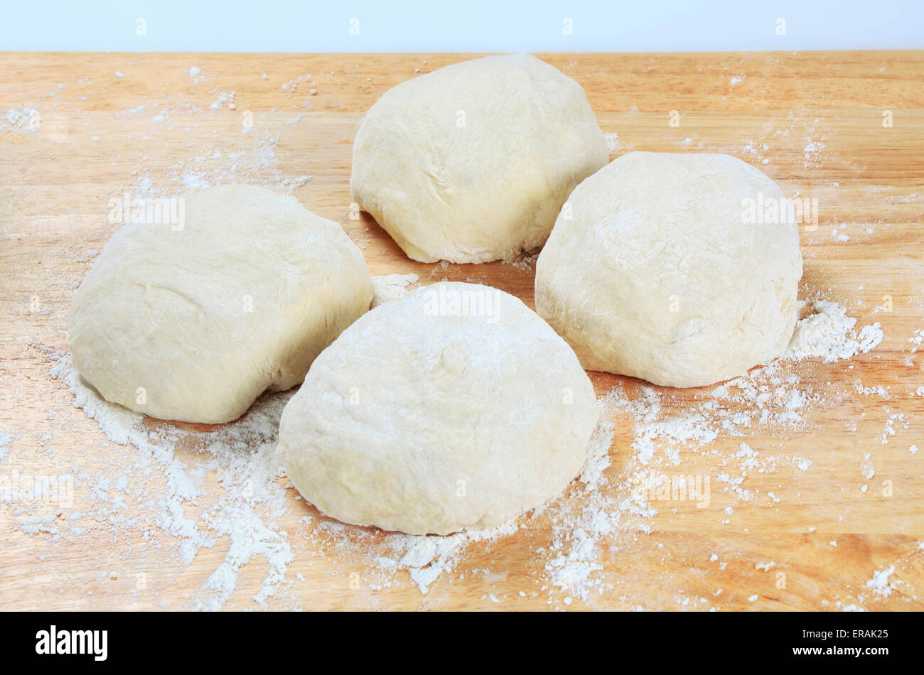 Yeast dough on a rolling board Stock Photo - Alamy