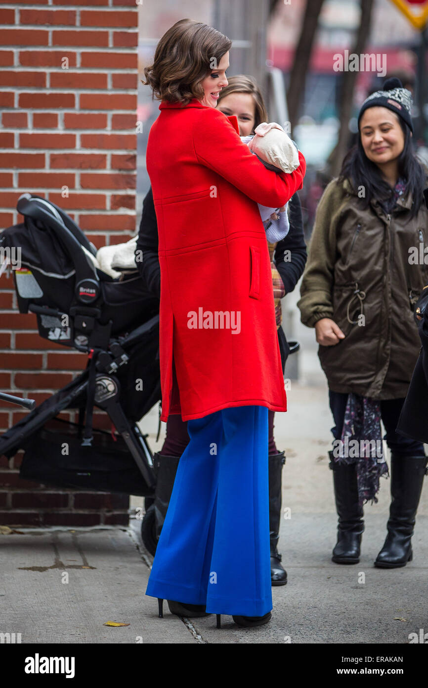 Coco Rocha filming for the modelling reality show 'The Face' Featuring ...