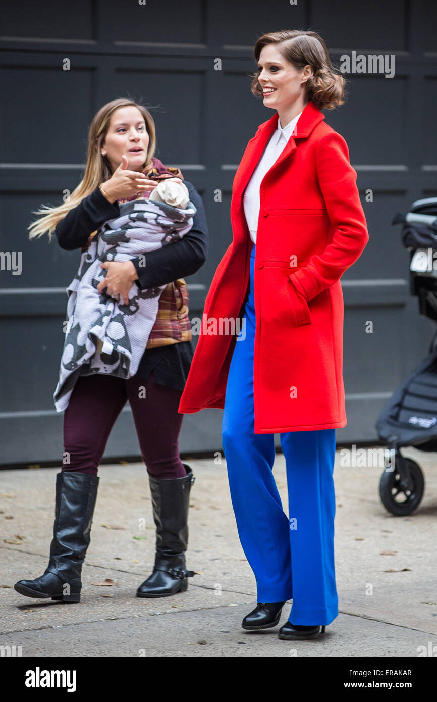 Coco Rocha filming for the modelling reality show 'The Face' Featuring ...