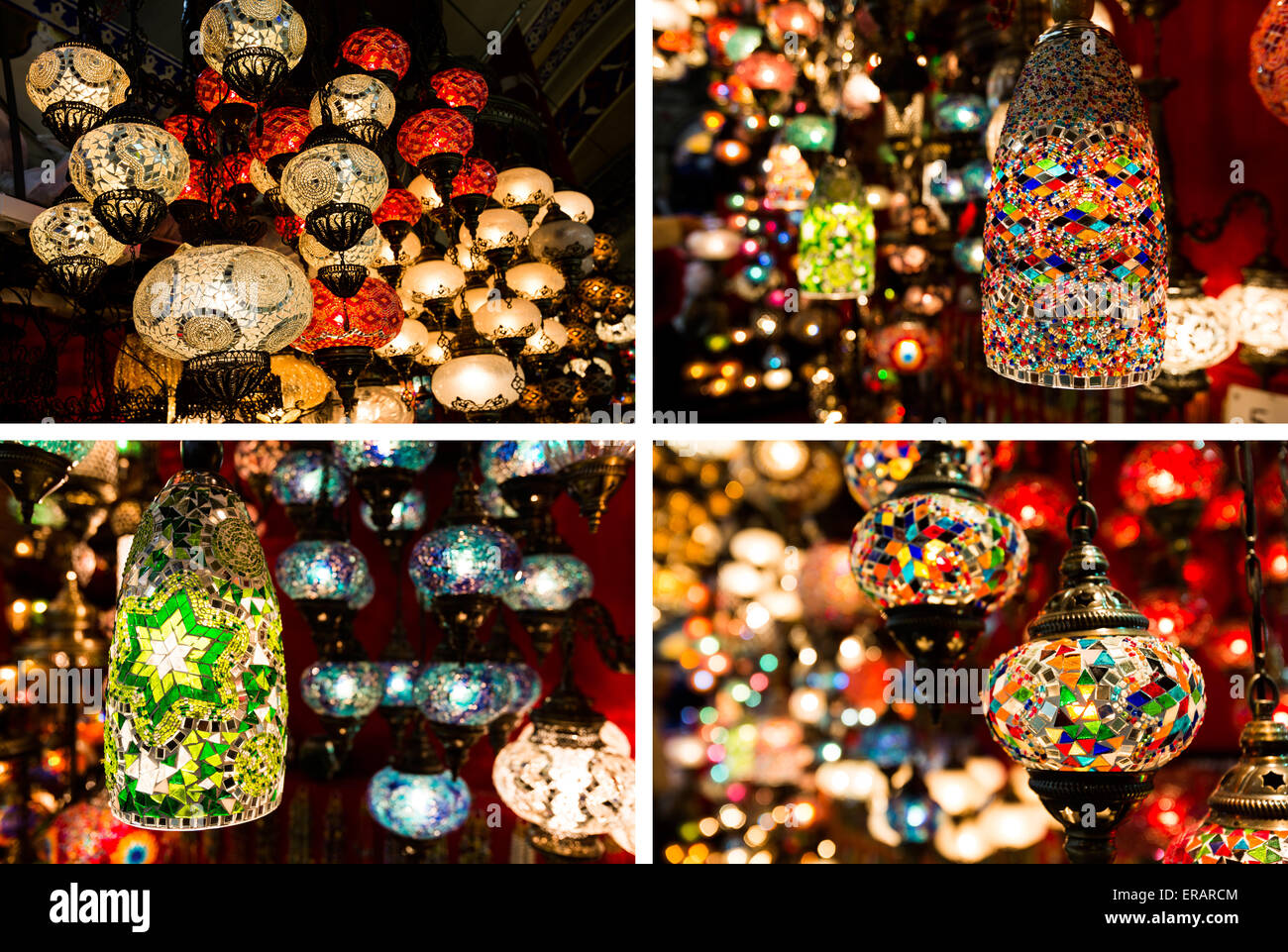 Photo collage of lanterns hi-res stock photography and images - Alamy