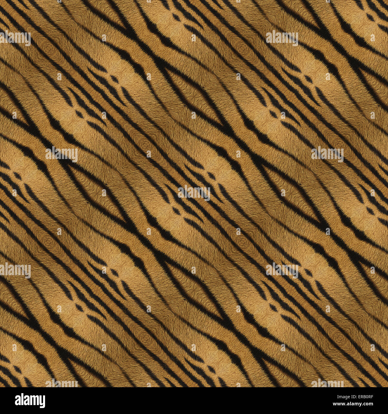 Abstract illustration of background derived from a tiger pattern. Stock Photo