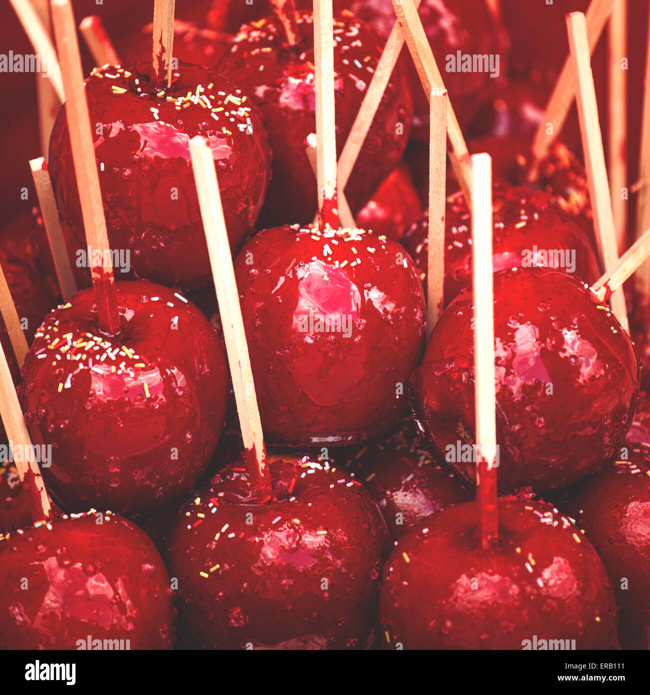 Red candied apple red candy hires stock photography and images Alamy