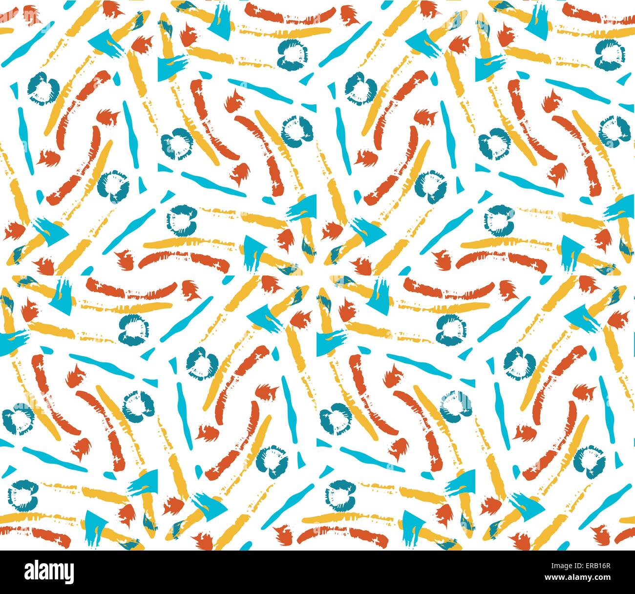 Hand drawn painted seamless pattern Stock Vector Image & Art - Alamy