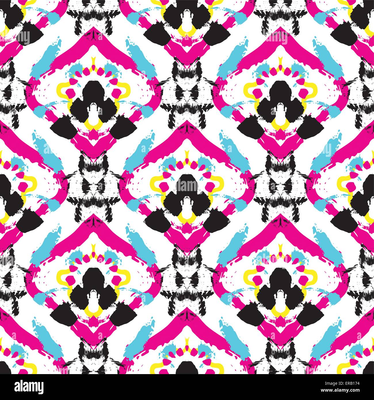 Hand drawn painted seamless pattern Stock Vector Image & Art - Alamy
