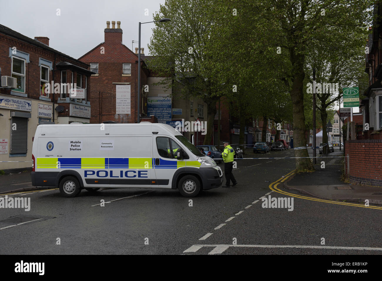 Birmingham, UK. 31st May, 2015. A man has been murdered and another is ...