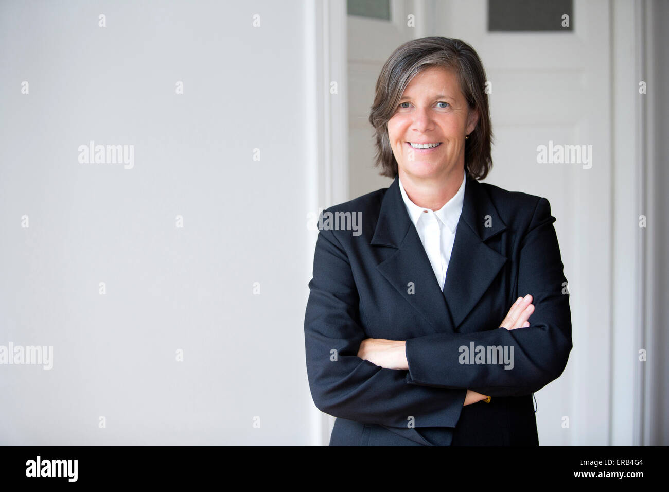 Portrait older woman suit hi-res stock photography and images - Alamy
