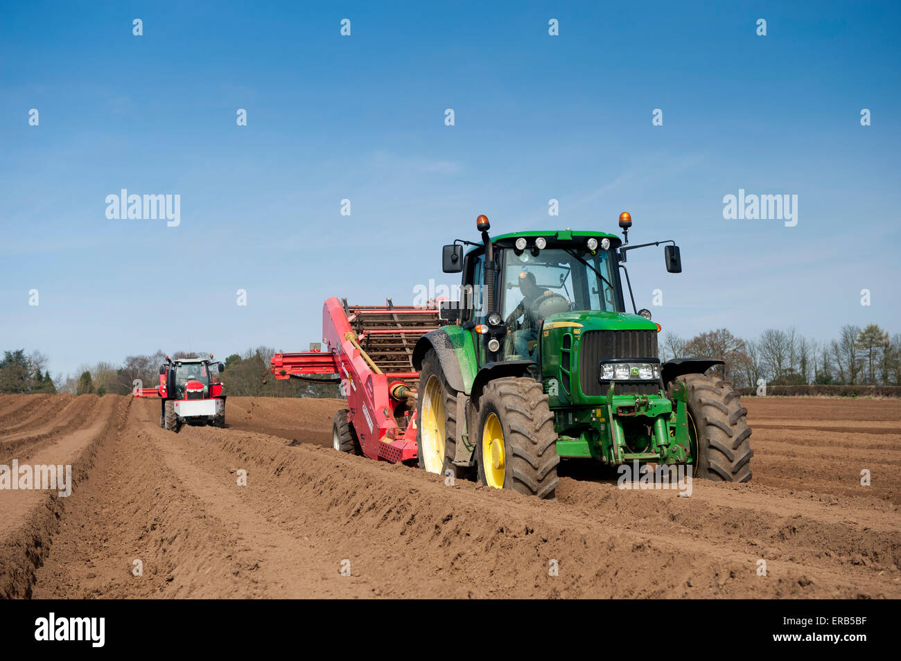Preparing Potato Seed Bed Using Grimme Stone Removing Machine Pulled By A John Deere 6930 Yorkshire Uk Stock Photo Alamy Preparing Potato Seed Bed Using Grimme Stone Removing Machine Pulled By A John Deere 6930 Yorkshire Uk Stock Photo Alamy