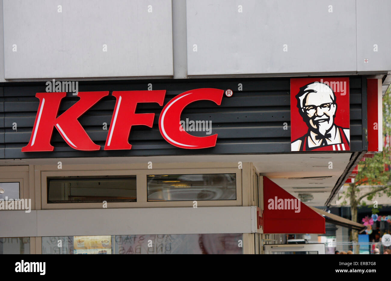 Marken: KFC Kentucky Fried Chicken, Berlin-Mitte. Stock Photo