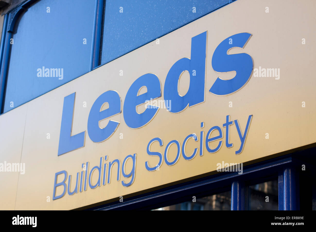 Leeds building society shop sign Stock Photo