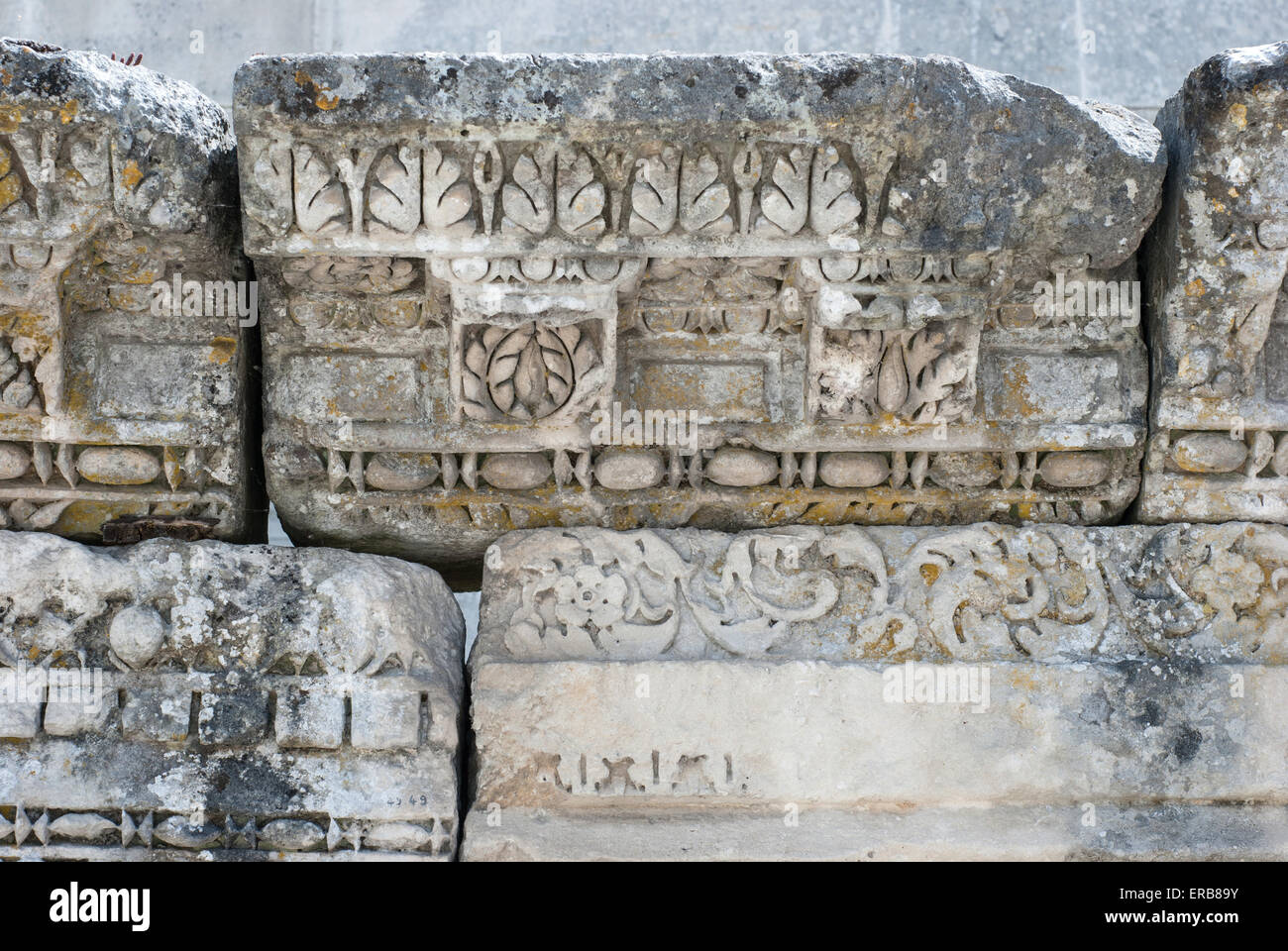 Roman remains at Saintes,a former Roman town located on the banks of the River Charente in south western France Stock Photo