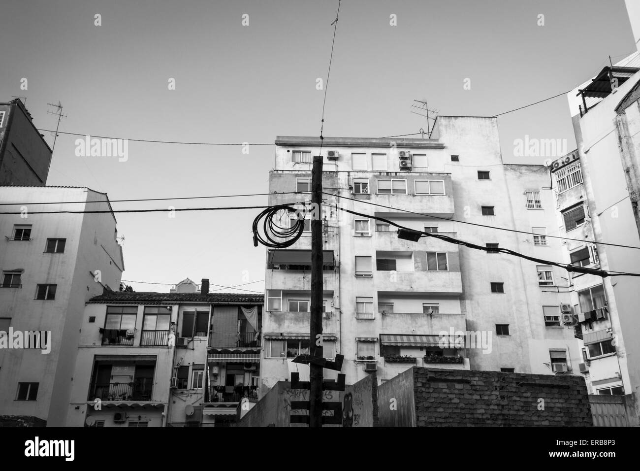 Valencia barrio Black and White Stock Photos & Images - Alamy